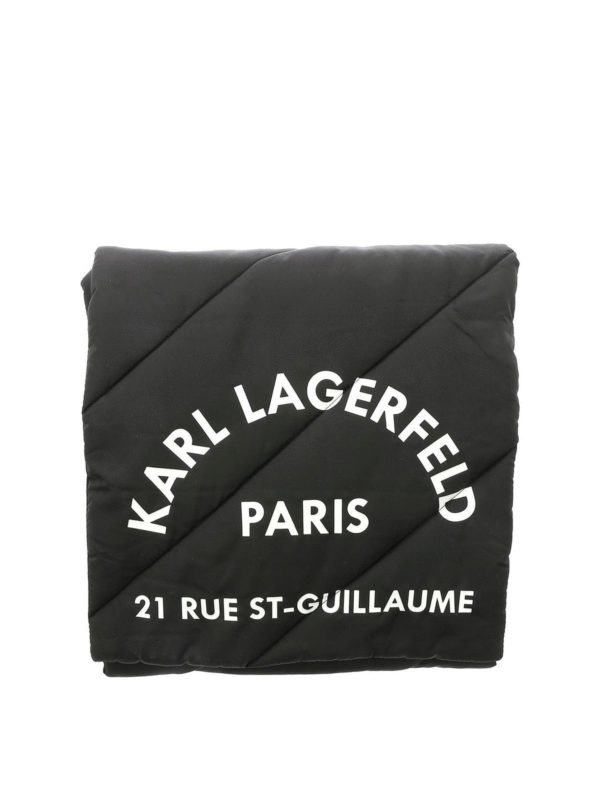 KARL LAGERFELD: scarves online - Logo print tech fabric scarf