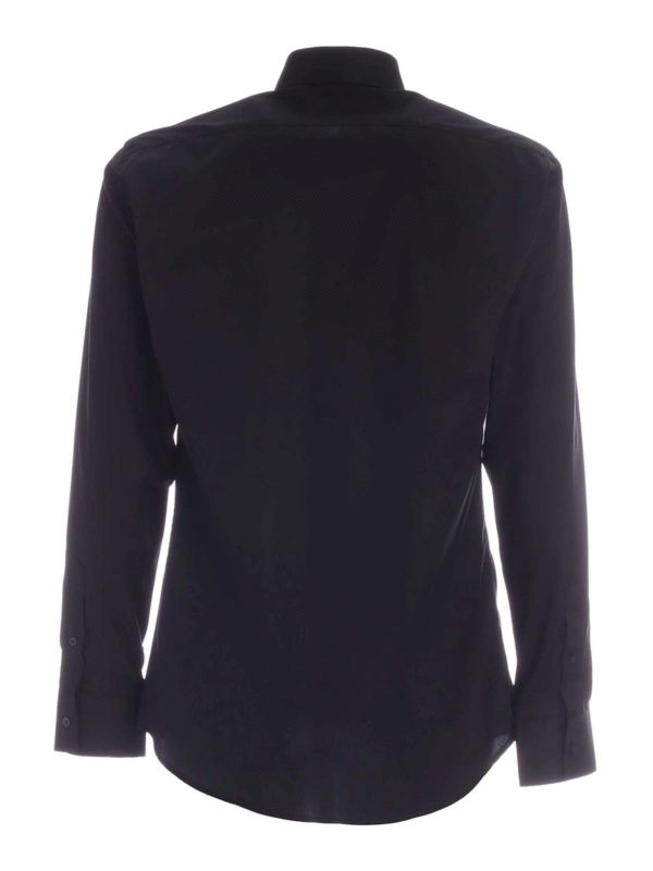 KARL LAGERFELD: camicie online - Camicia nero con logo Signature