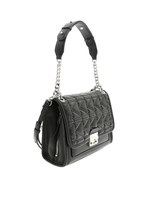 KARL LAGERFELD: borse a spalla online - Borsa K Kuilted Studs nera