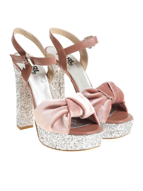 KARL LAGERFELD: Sandalias - Sandalias - Rosado