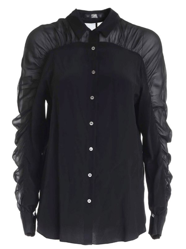 KARL LAGERFELD: Chemises - Chemise - Noir