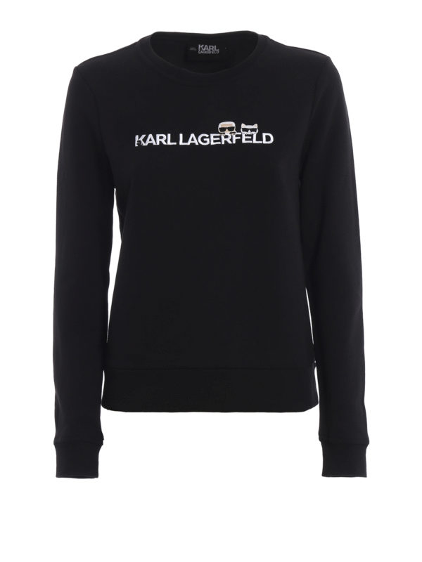 KARL LAGERFELD: Sweatshirts und Pullover - Sweatshirt - Schwarz