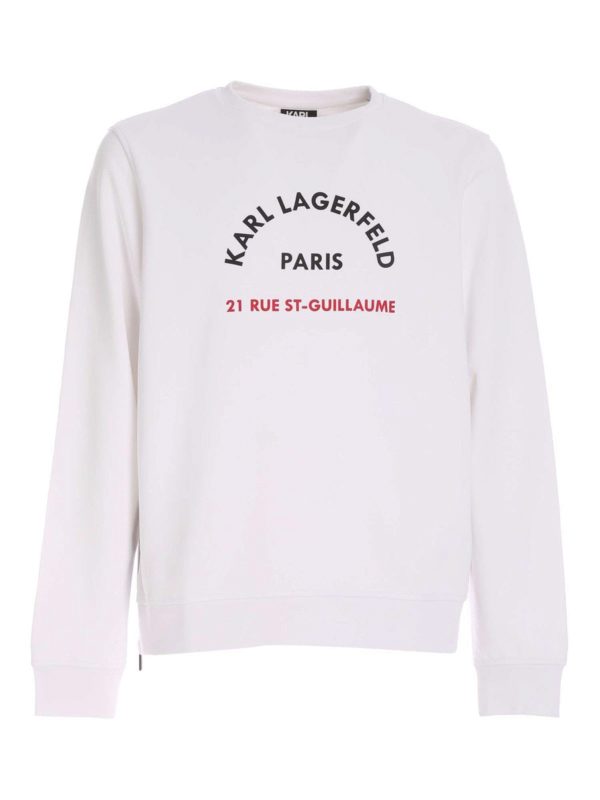 KARL LAGERFELD: Sudaderas y suéteres - Sudadera - Blanco