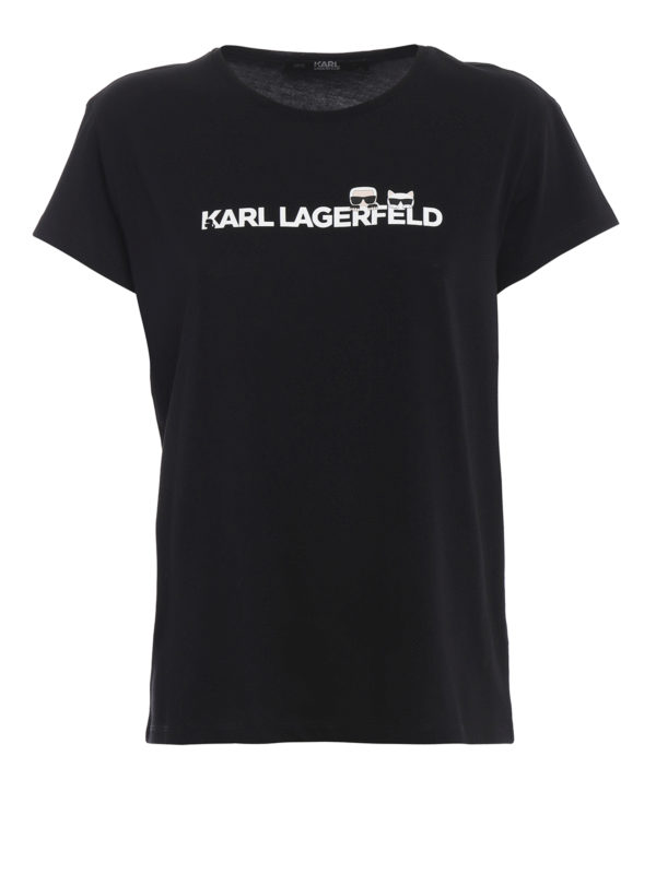KARL LAGERFELD: T-shirts - T-Shirt - Schwarz