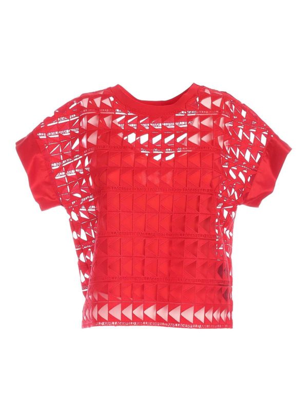 KARL LAGERFELD: トップス＆シャツ - トップス - 赤