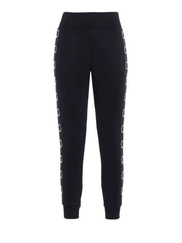 KARL LAGERFELD: tracksuit bottoms - High waist tracksuit bottoms