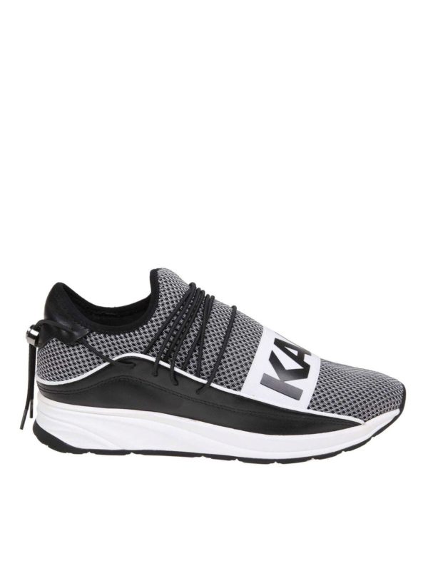 KARL LAGERFELD: trainers - Black sneakers with Karl detail