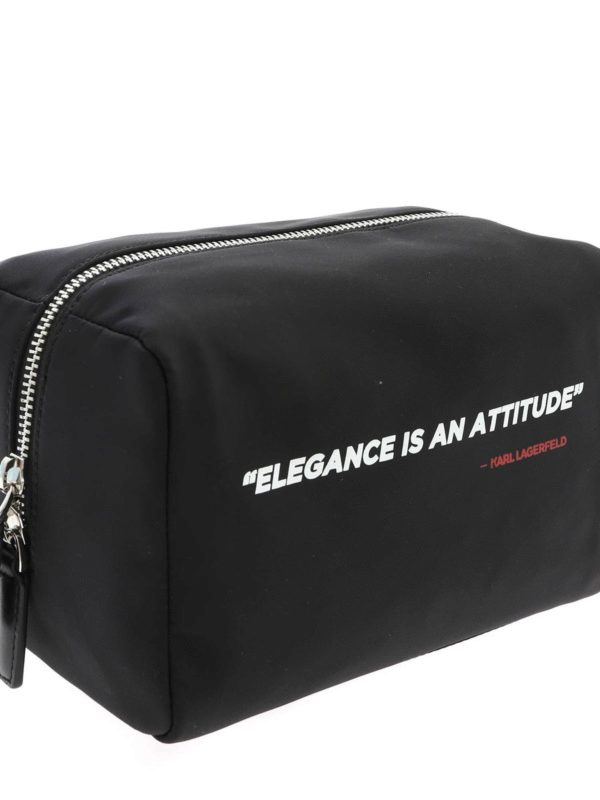 Karl Legend trousse in black shop online: KARL LAGERFELD