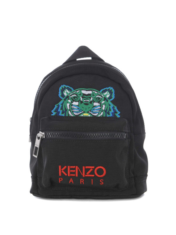 KENZO: backpacks - Tiger canvas mini backpack
