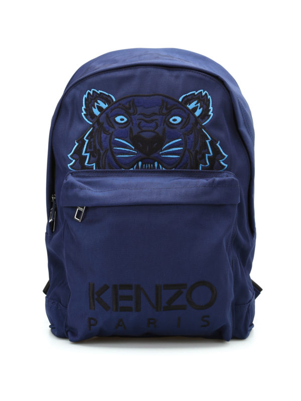 KENZO: backpacks - Tiger large canvas backpack