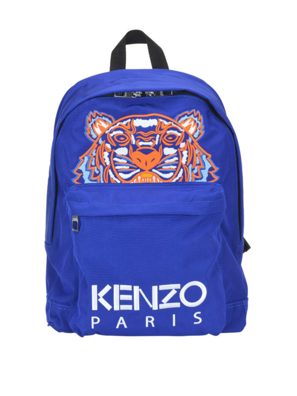 KENZO: backpacks - Tiger large canvas backpack