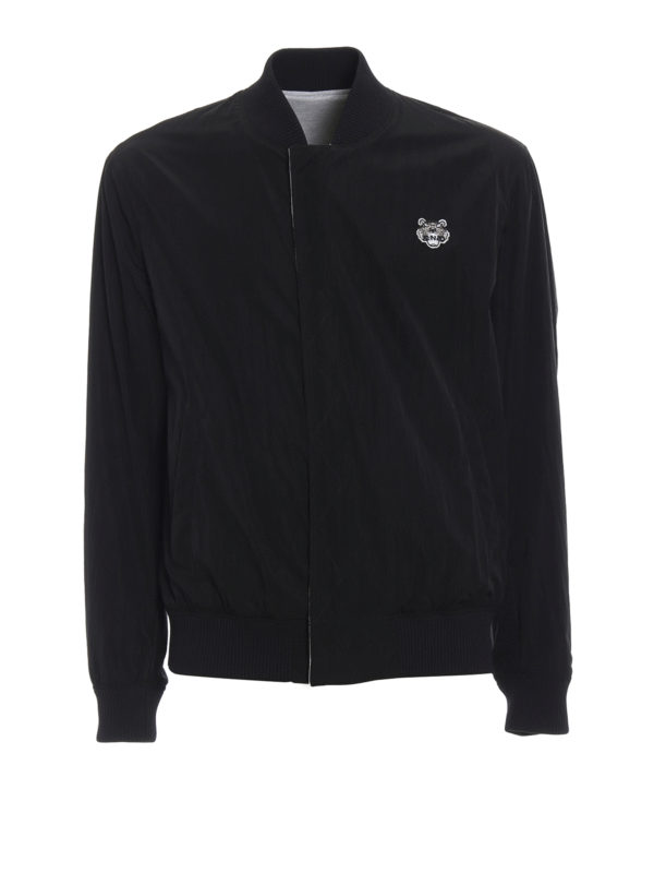 KENZO: bombers - Tiger logo reversible bomber jacket