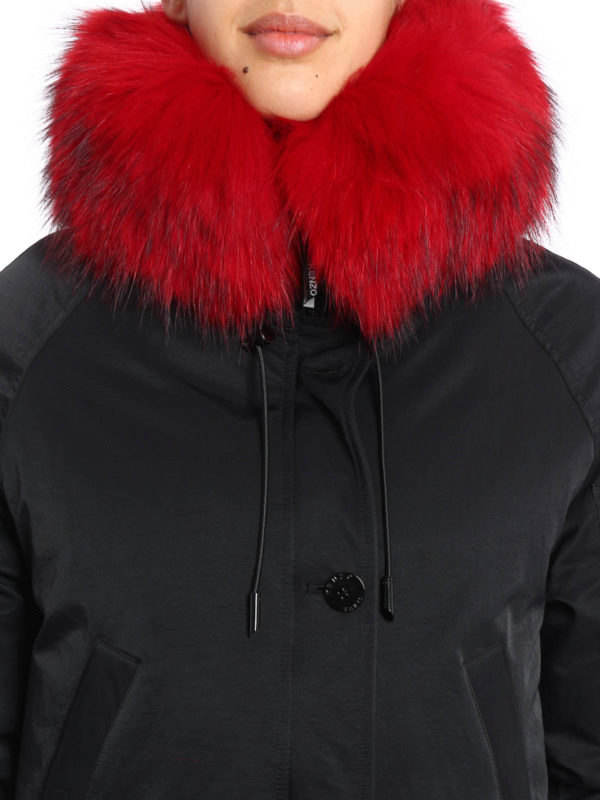 KENZO buy online Colourful fur insert padded parka