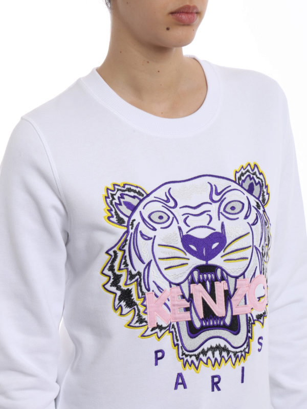 Kenzo Tiger white classic sweatshirt - White - Women|2SW7054XA01