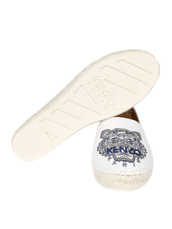 KENZO buy online Tiger white espadrilles