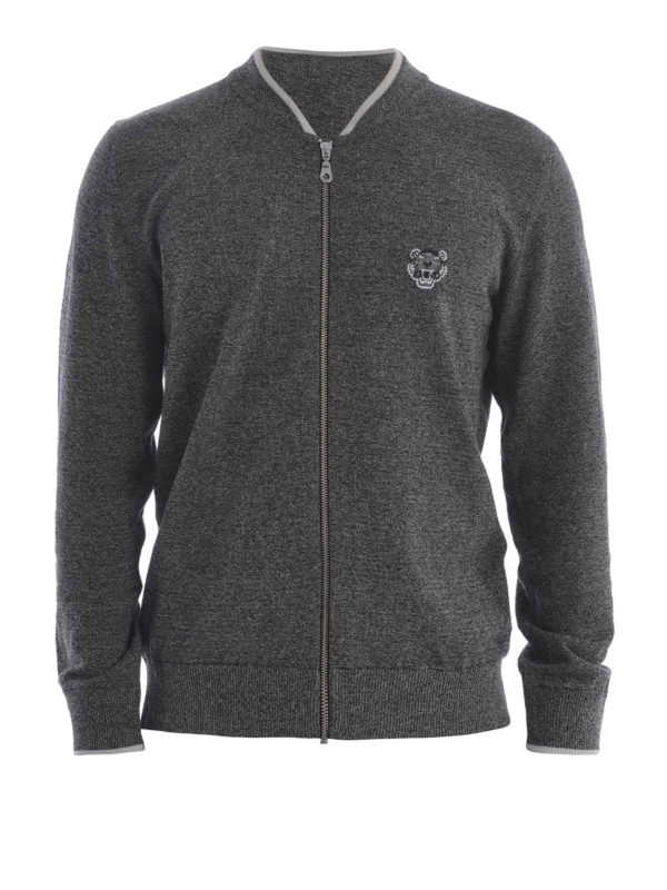 KENZO: Cárdigans - Cárdigans Grises Para Hombre