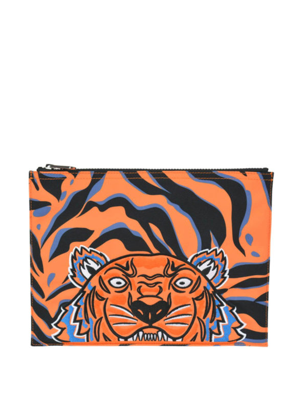 KENZO: Clutch - Pochette - Orange