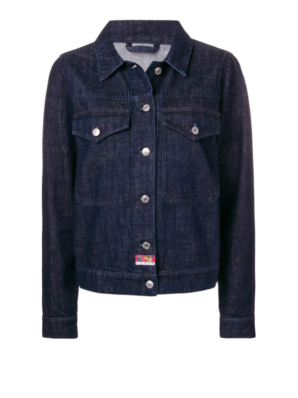 KENZO: denim jacket - Dragon denim jacket