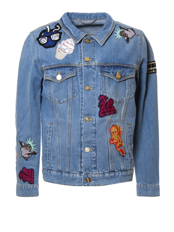 KENZO: Vestes en denim - Veste En Jean Clair Délavé