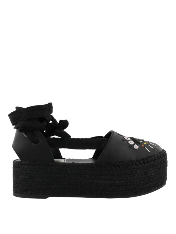 KENZO: エスパドリーユ - エスパドリーユ - 黒