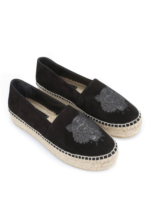 KENZO: espadrilles - Maxi-platform Tiger espadrilles