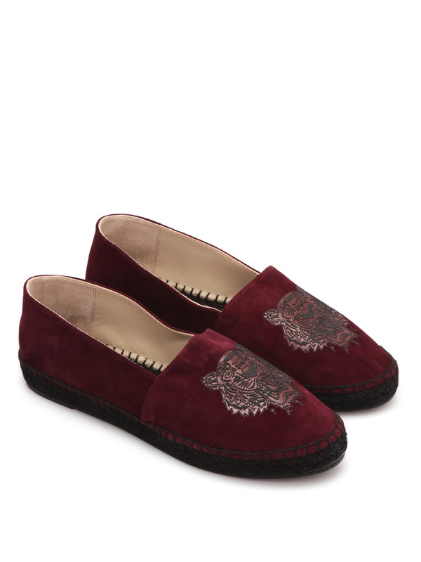 KENZO: espadrilles - Suede Tiger espadrilles