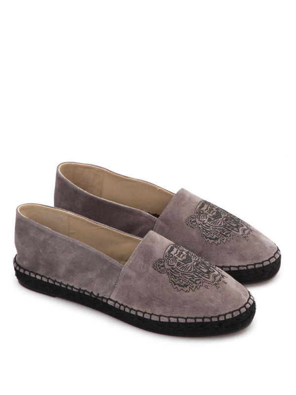 KENZO: espadrilles - Suede Tiger espadrilles