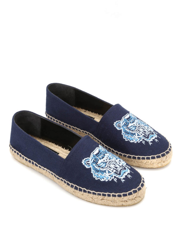 KENZO: espadrilles - Tiger canvas espadrilles
