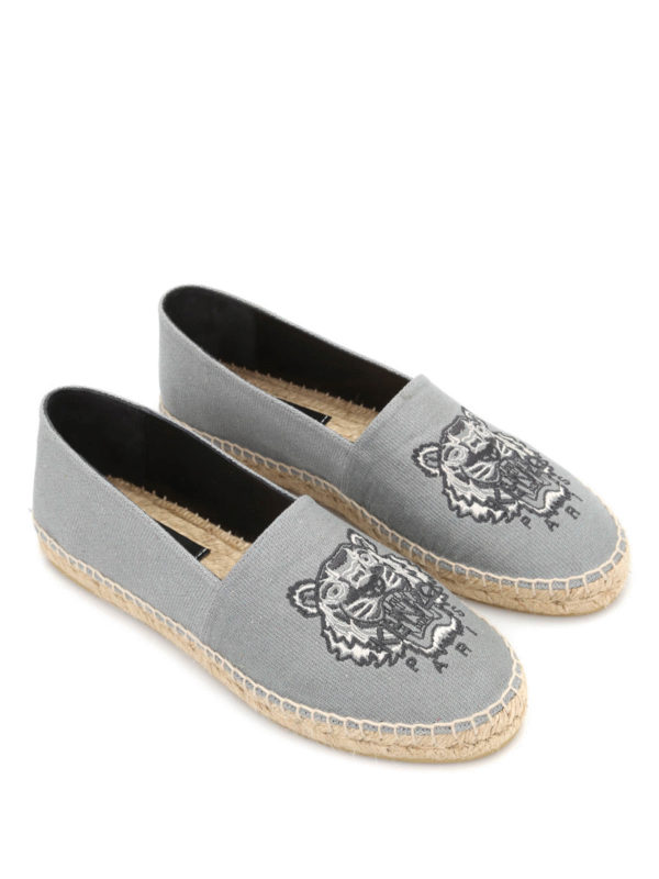 KENZO: espadrilles - Tiger canvas espadrilles