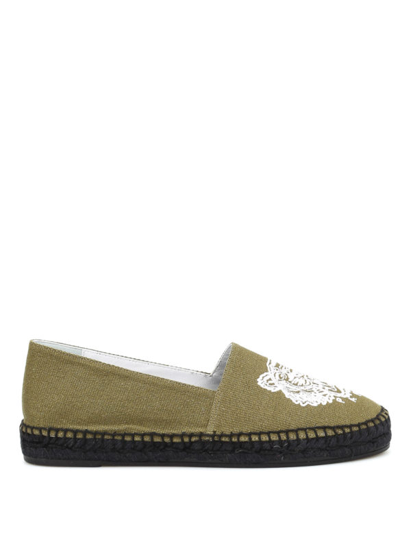 KENZO: espadrilles - Tiger canvas espadrilles