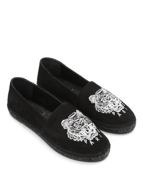 KENZO: espadrilles - Tiger suede espadrilles