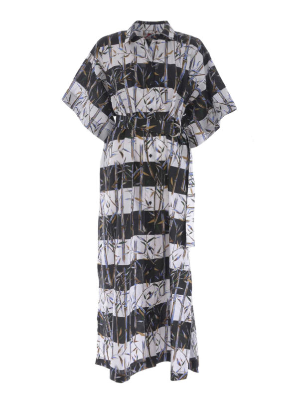 KENZO: abiti lunghi - Abito maxi Bamboo Stripes