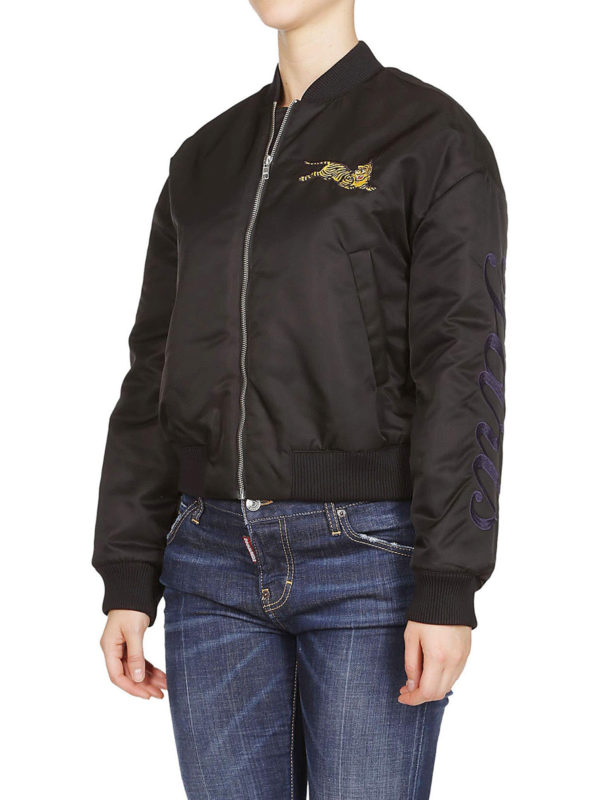 KENZO: bombers online - Jumping Tiger nylon bomber jacket
