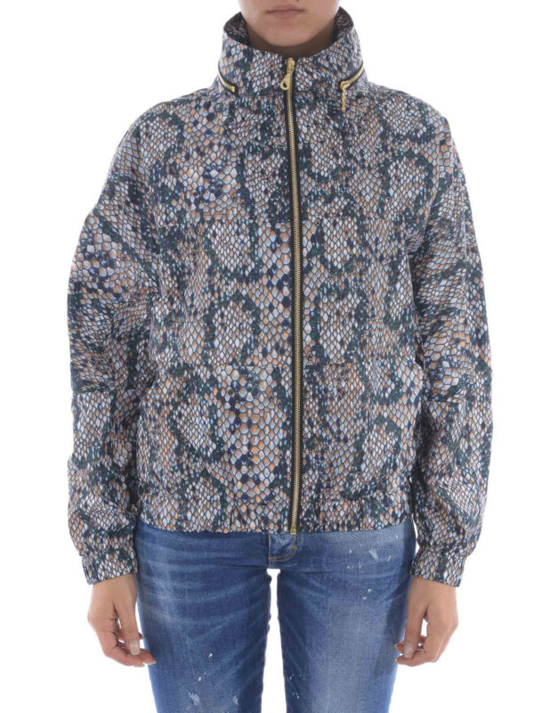 KENZO: casual jackets online - Snake print windbreaker jacket