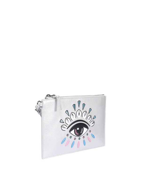KENZO: Clutches online - Clutch - Silber