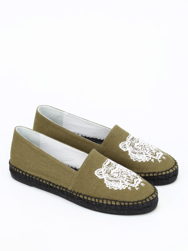 KENZO: espadrilles online - Tiger canvas espadrilles