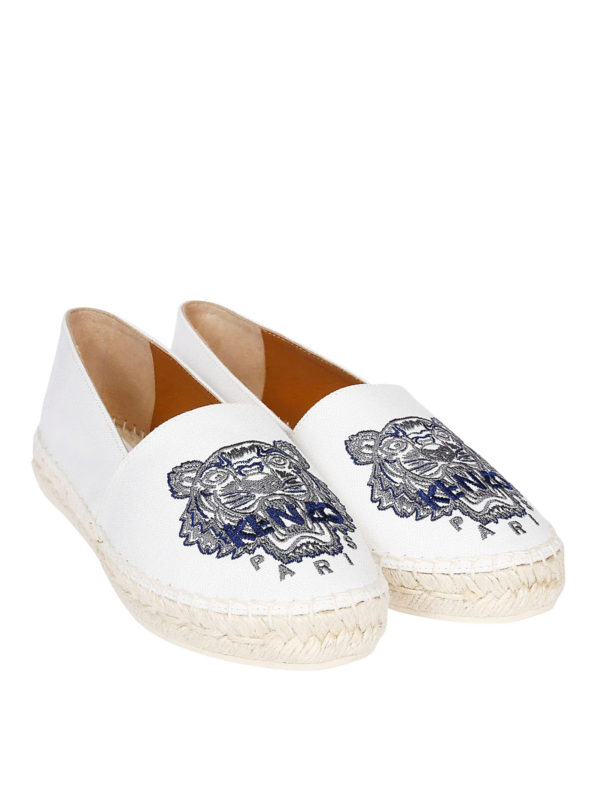 KENZO: espadrilles online - Tiger white espadrilles