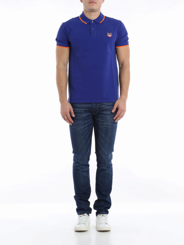 KENZO: polo shirts online - “Mini-Tiger logo” polo