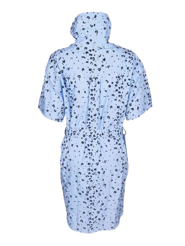 KENZO: short dresses online - Belt dress in light blue