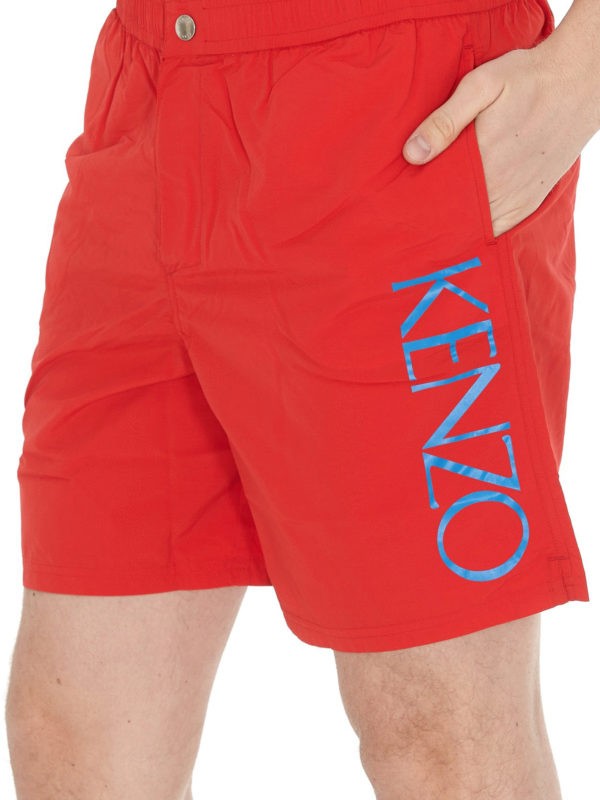 KENZO: Shorts de bain online - Short De Bain - Rouge