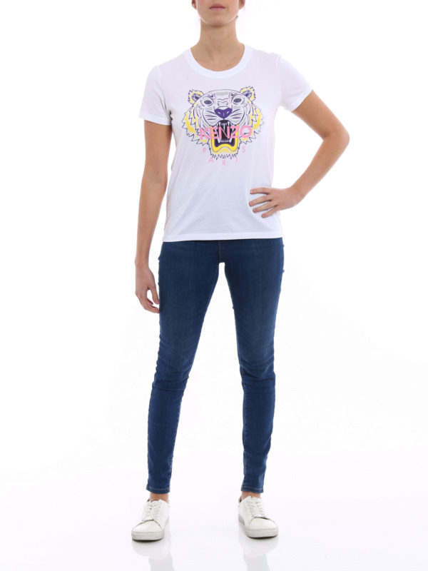 KENZO: t-shirts online - Basic Tiger white Tee