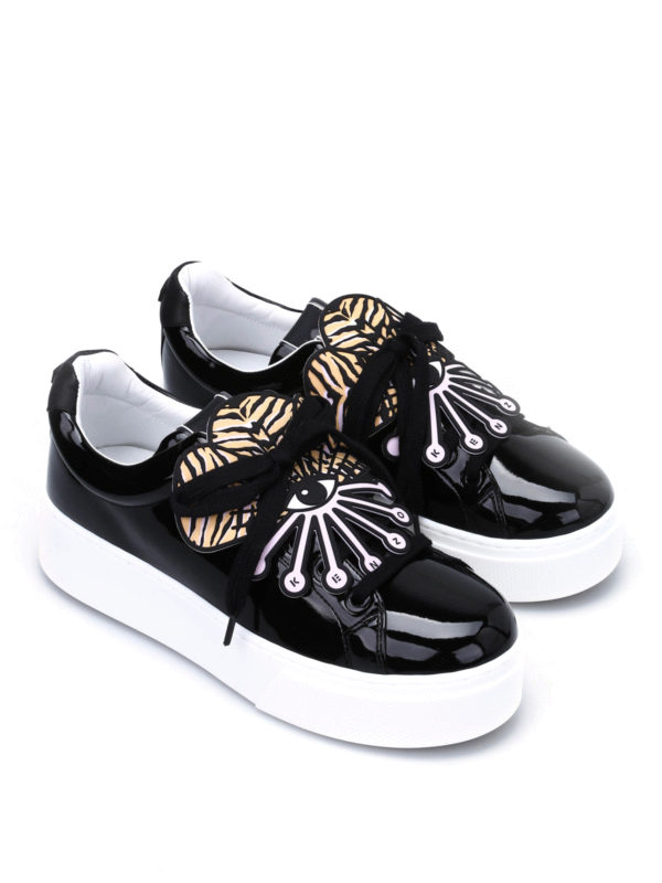 KENZO: trainers online - Flower application sneakers