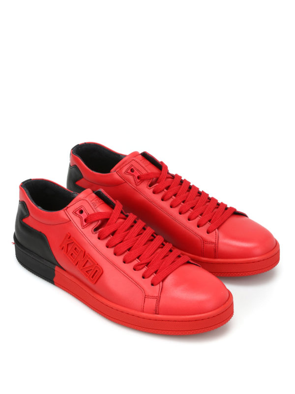 KENZO: Chaussures de sport online - Baskets Rouge Pour Homme
