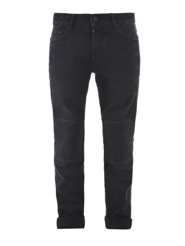 KENZO: jeans skinny - Jeans con inserti biker