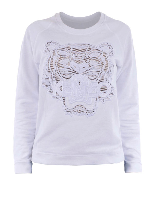KENZO: Felpe e maglie - Felpa con ricamo Tigre