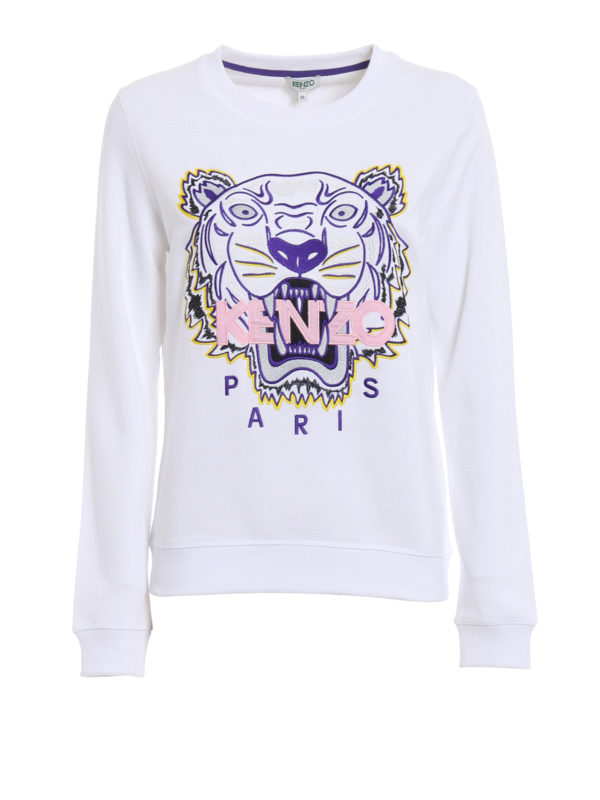 Kenzo Tiger white classic sweatshirt - White - Women|2SW7054XA01