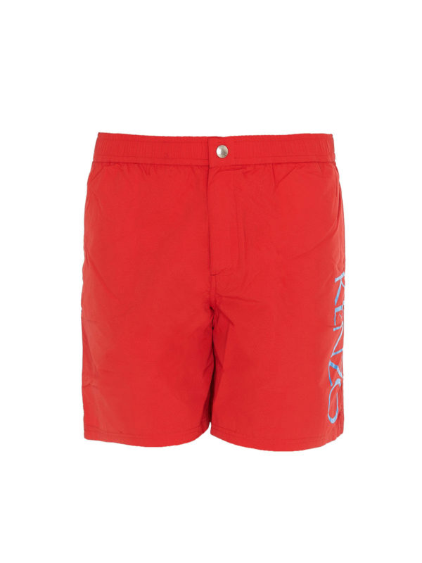 KENZO: Shorts de bain - Short De Bain - Rouge