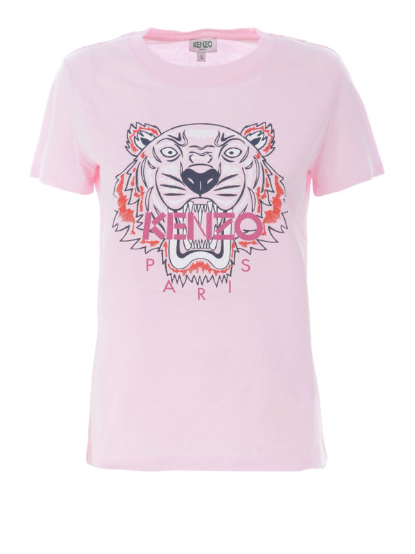 Kenzo Pink cotton Tiger print T-shirt - Pink | F952TS7214YB33