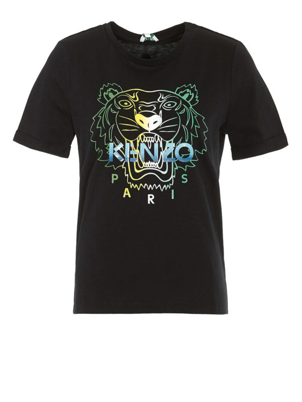 KENZO: t-shirts - Tiger print T-shirt