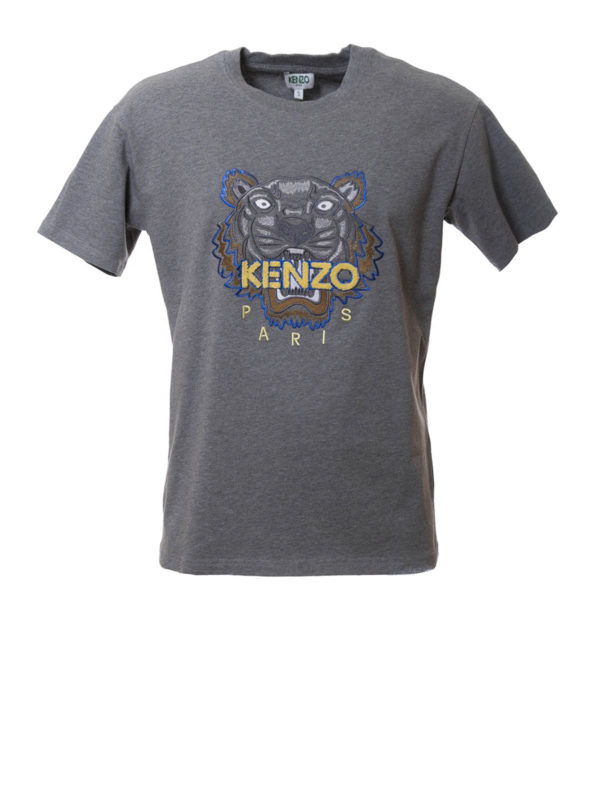 KENZO: T-shirts - T-Shirt Tiger - Grau